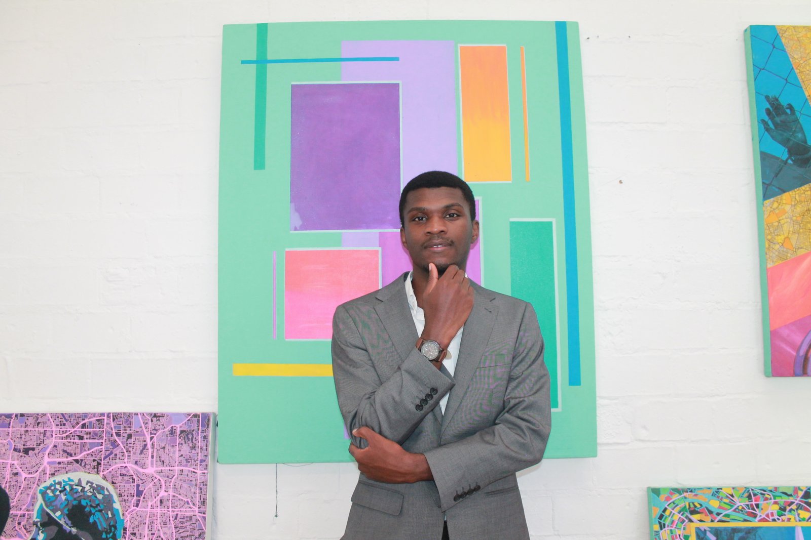 Shinsa Lyonga Lomboto posing for a portrait